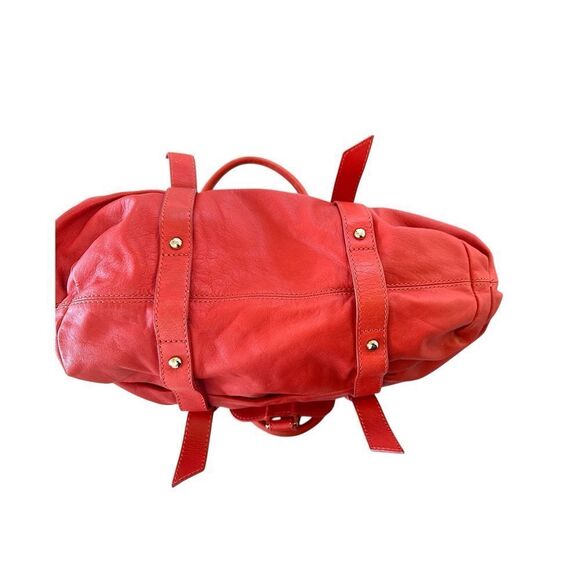 Botkier  Coral leather handbag satchel large shoulder/hand straps stunning mint - Picture 8 of 9